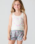 Girls Flower Heart Tank chaserbrand