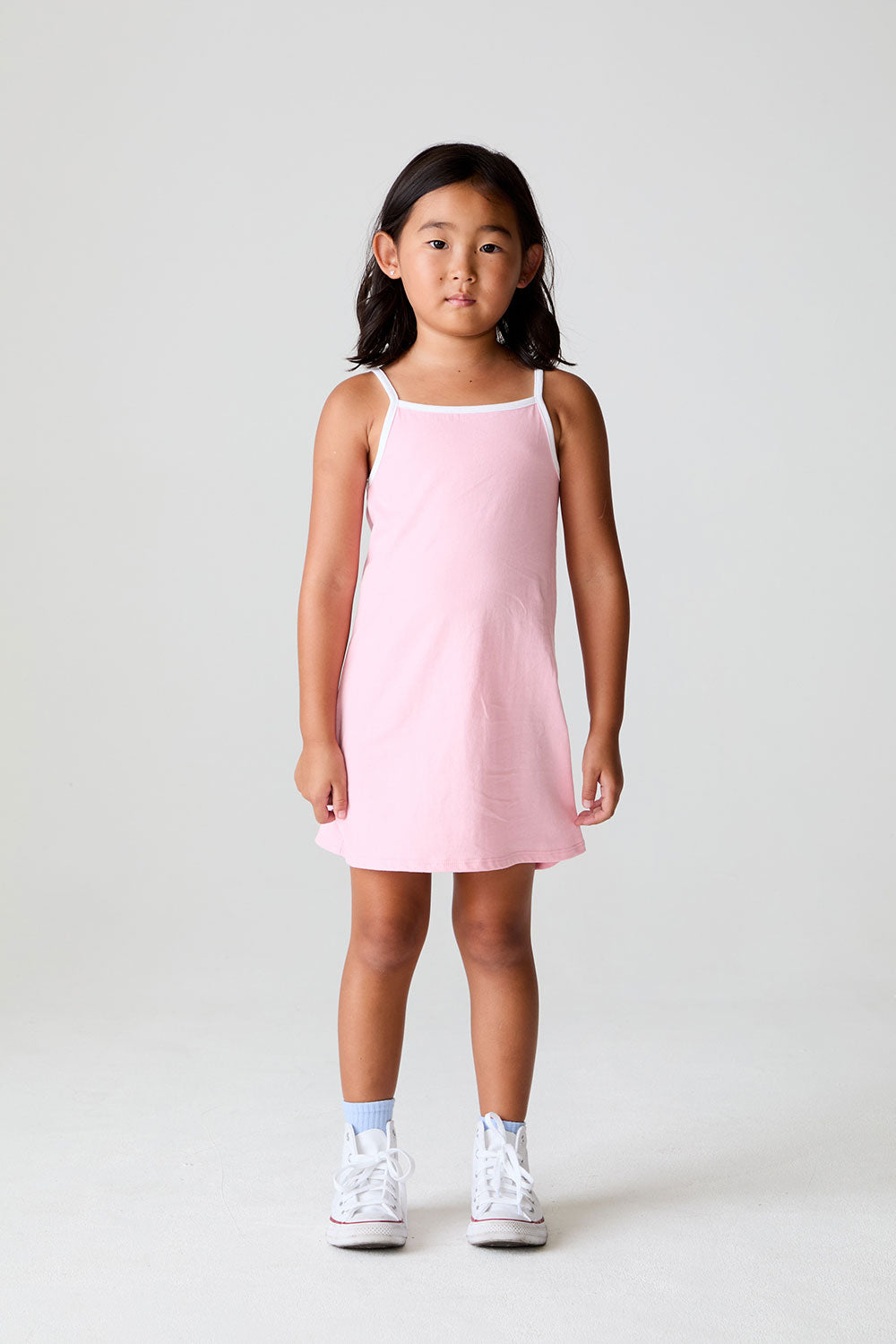 Girls Sporty Candy Pink Tank Dress chaserbrand