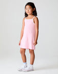 Girls Sporty Candy Pink Tank Dress chaserbrand