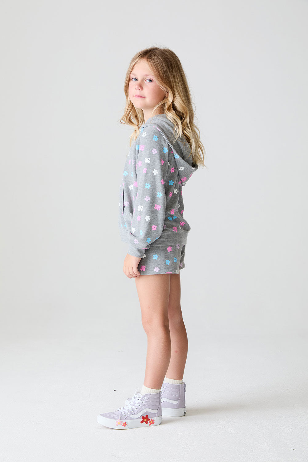 Girls Butterfly Flowers Hoodie chaserbrand
