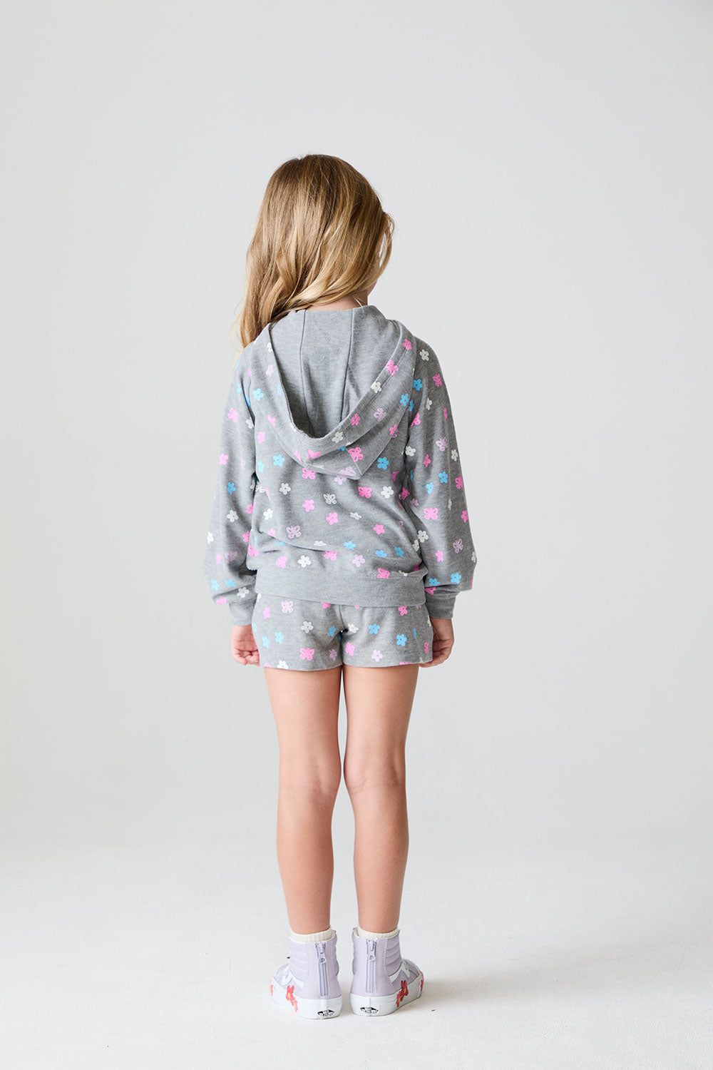 Girls Butterfly Flowers Hoodie chaserbrand