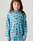 Girls Tiny Hearts Girls Pullover Hoodie chaserbrand