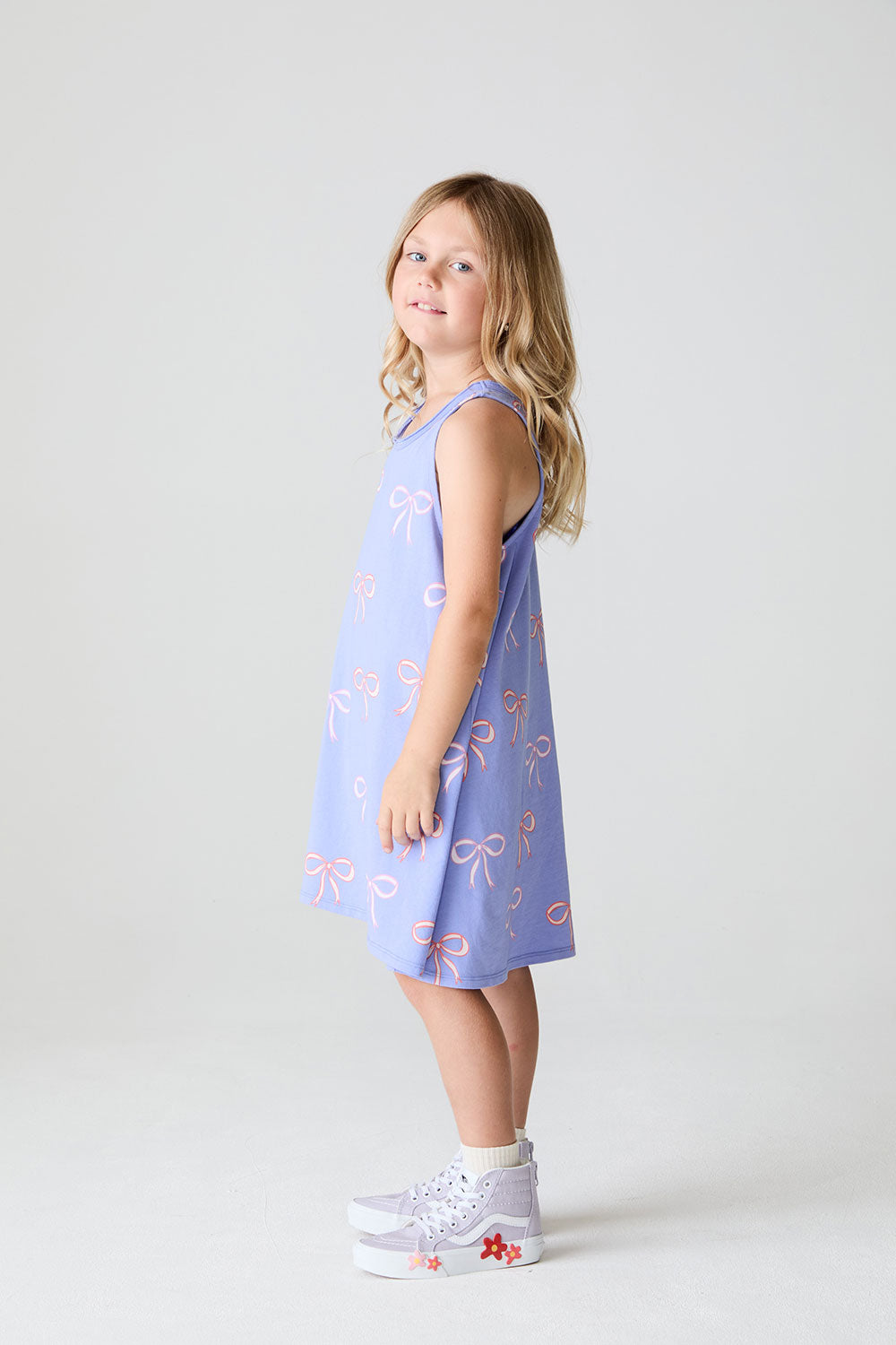 Girls Allover Dainty Bows tank Dress chaserbrand