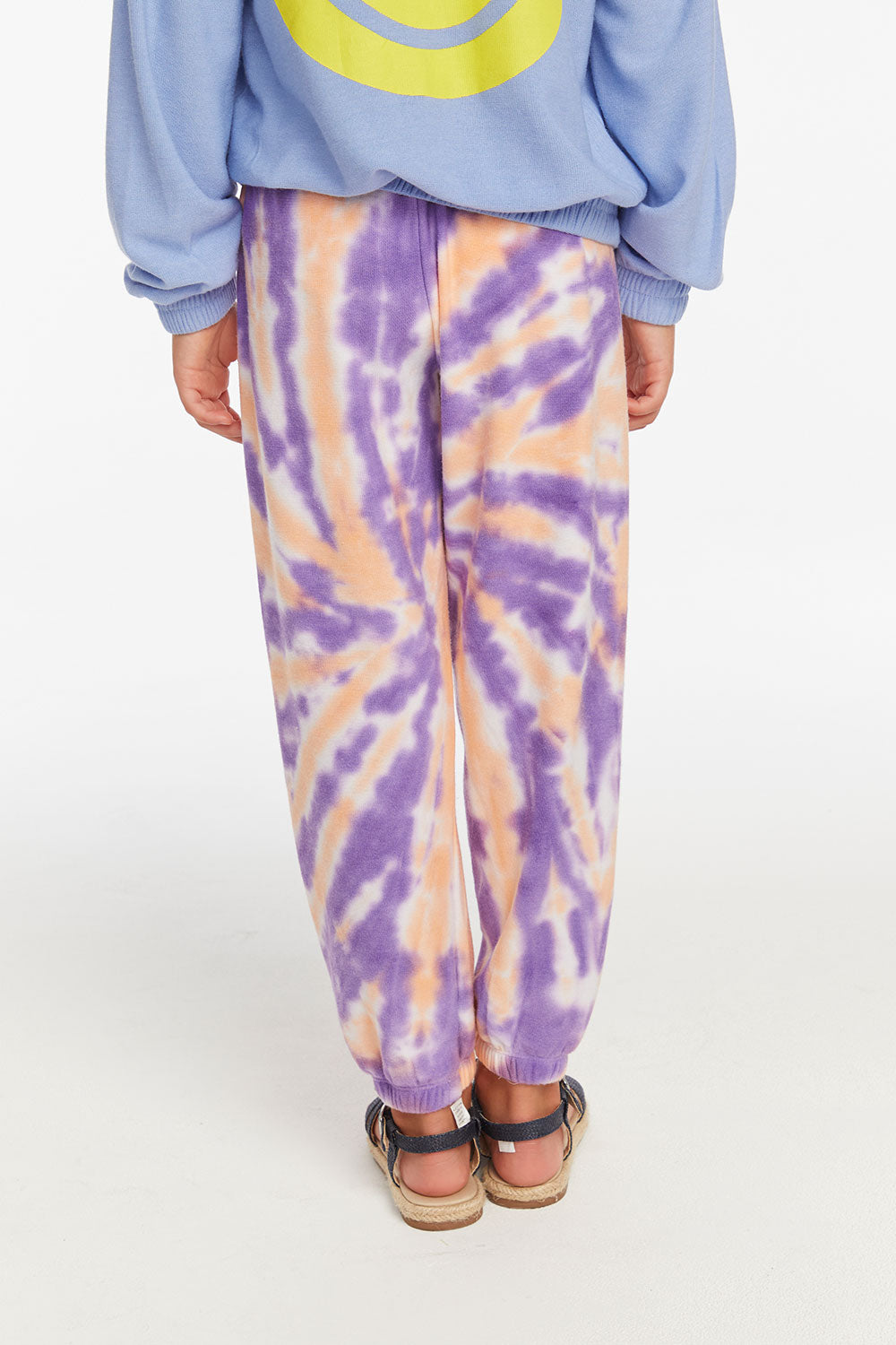 Slim Peach Lavender Tie Dye Girls Slouchy Pant Girls chaserbrand