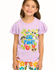 Powderpuff Girls - Girl Power Flutter Sleeve Tee GIRLS chaserbrand