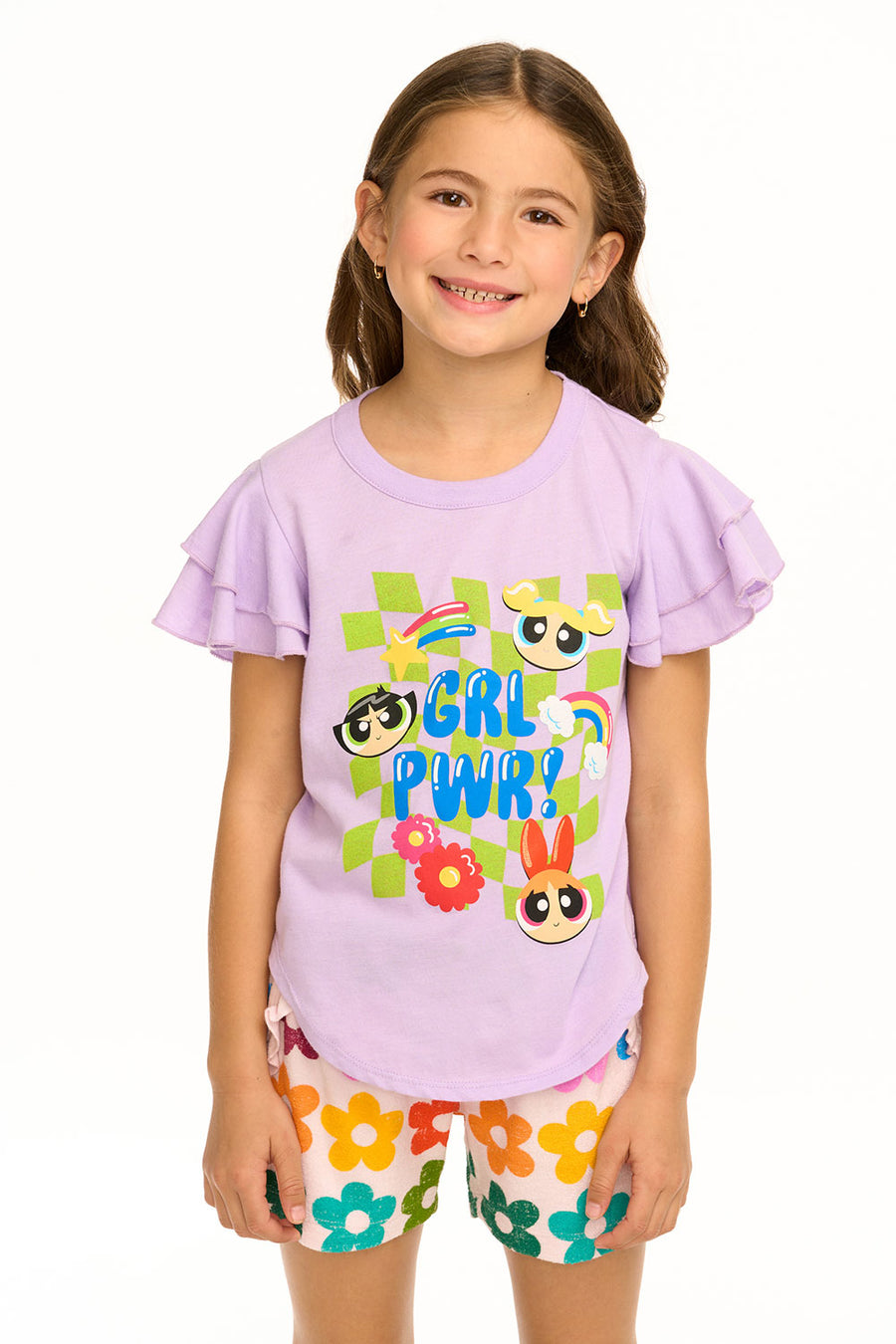 Rainbow Flower Shorts GIRLS chaserbrand