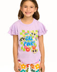 Powderpuff Girls - Girl Power Flutter Sleeve Tee GIRLS chaserbrand