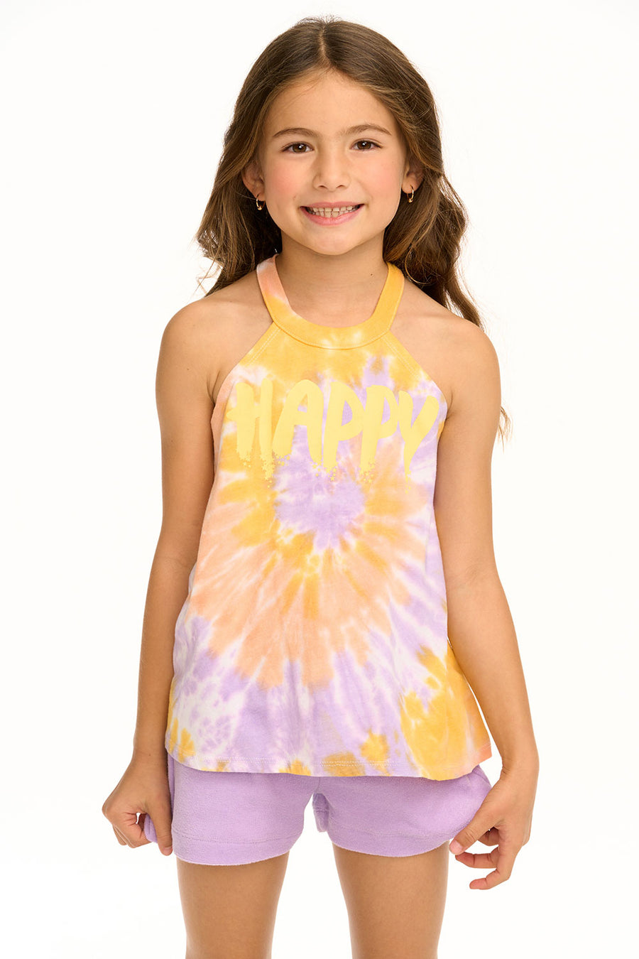 Happy Flouncy High Neck Tank GIRLS chaserbrand