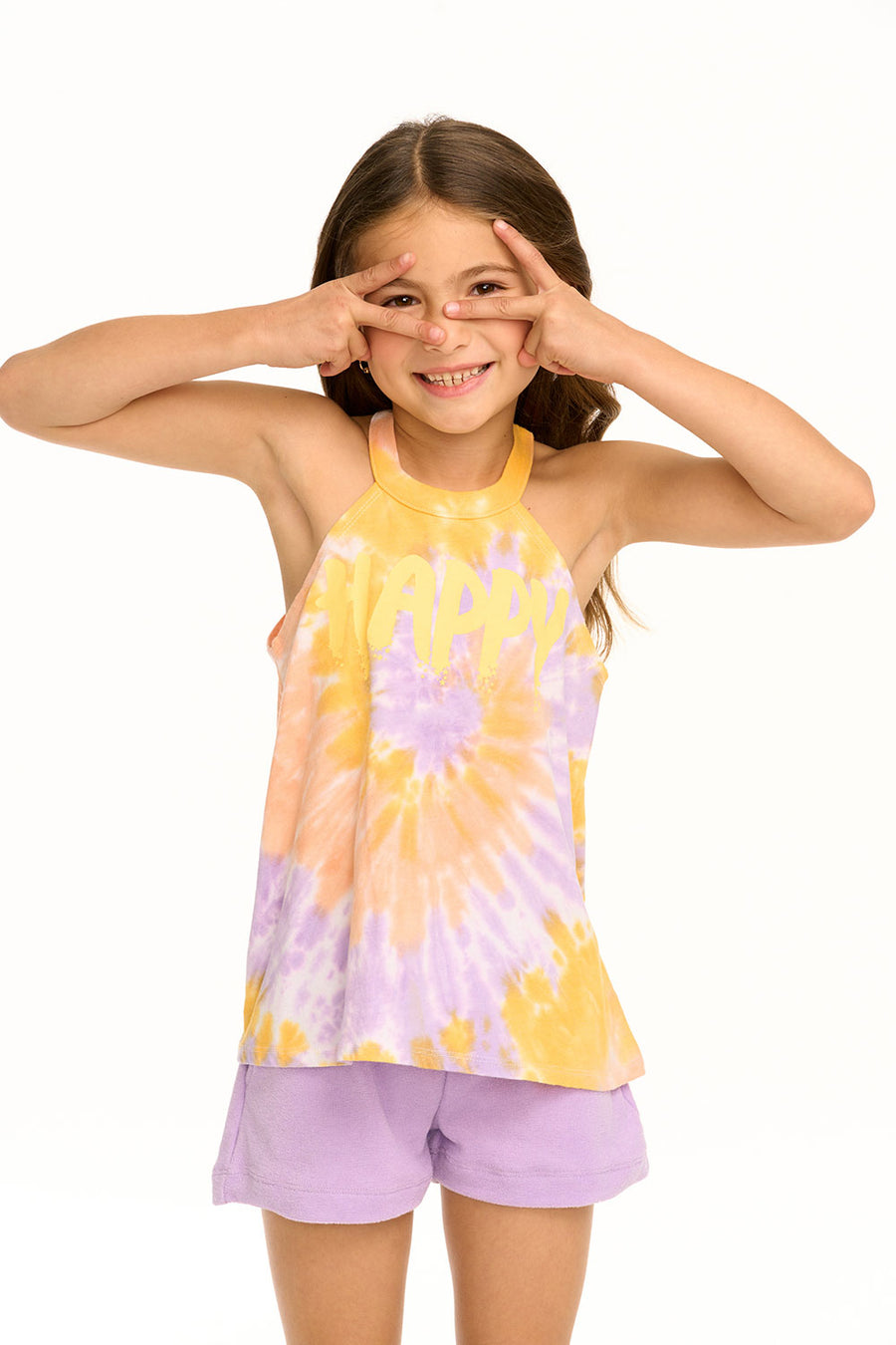 Happy Flouncy High Neck Tank GIRLS chaserbrand