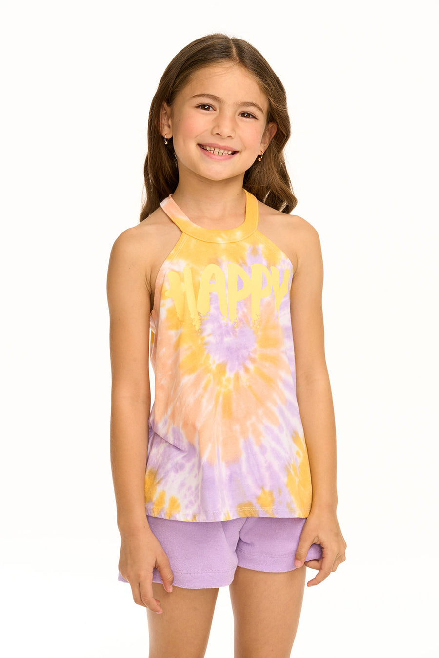 Happy Flouncy High Neck Tank GIRLS chaserbrand