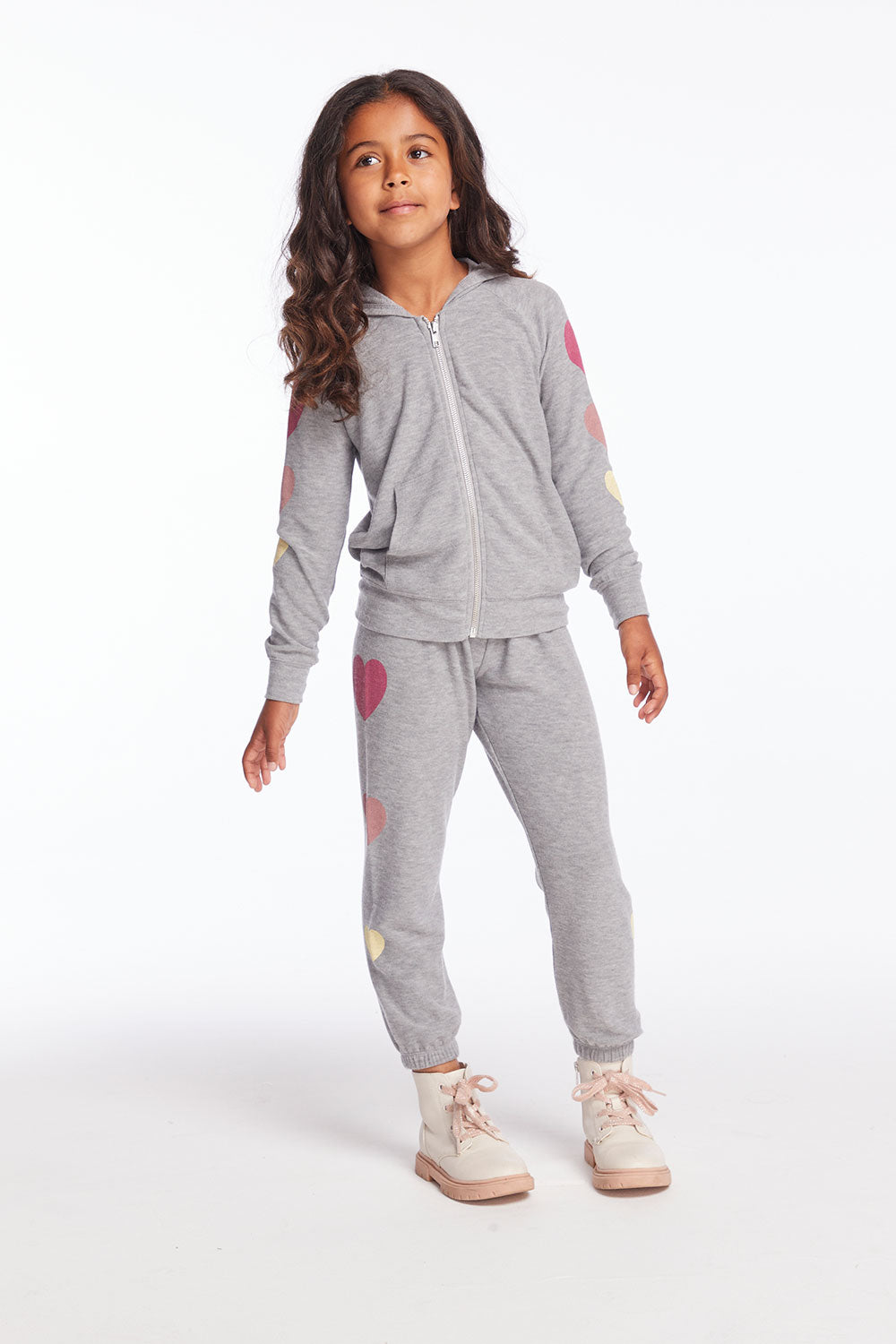 Multi Hearts Girls Sweatpants Girls chaserbrand