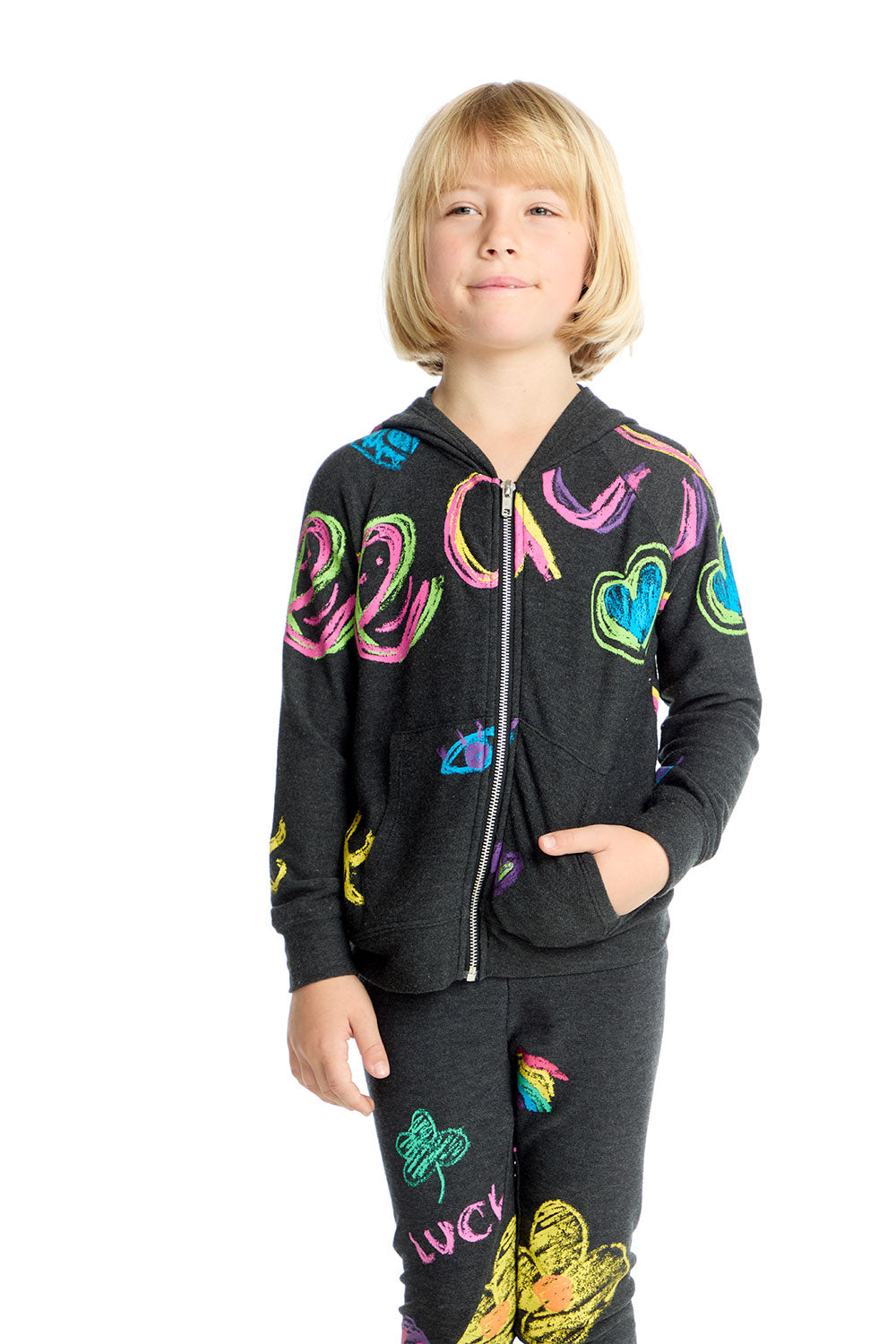 Allover Doodles Hoodie Girls chaserbrand