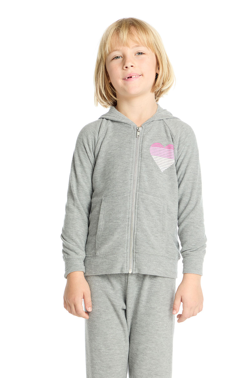 Gradient Heart Hoodie Girls chaserbrand