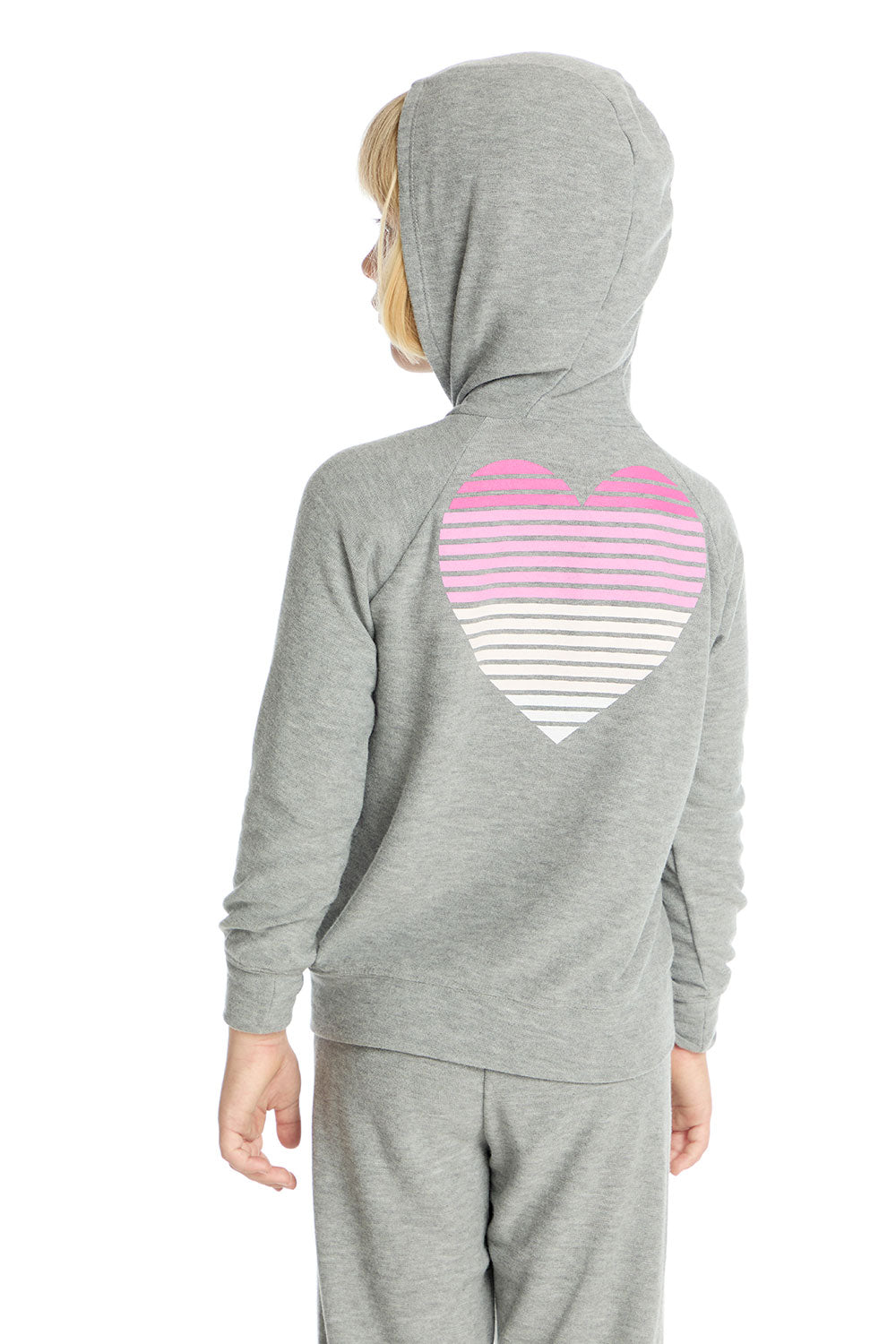 Gradient Heart Hoodie Girls chaserbrand