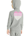 Gradient Heart Hoodie Girls chaserbrand