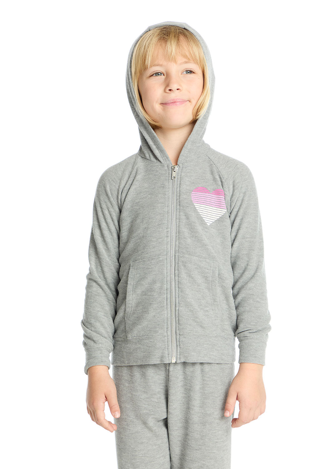 Gradient Heart Hoodie Girls chaserbrand