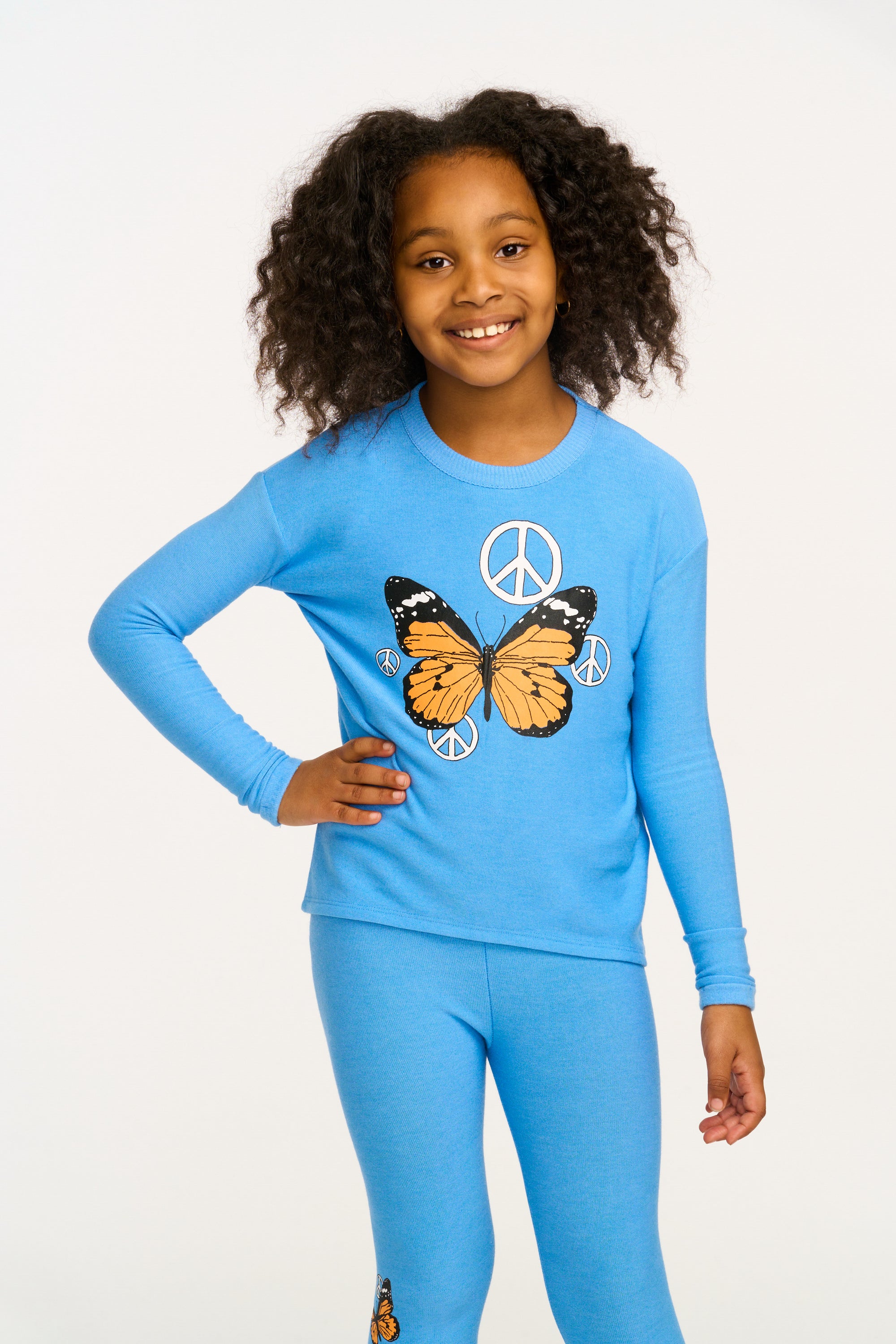 Peace Butterfly Long Sleeve Cozy Knit Pullover GIRLS chaserbrand