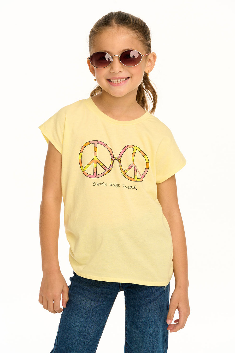 Sunny Days Back Cut-Out Tee GIRLS chaserbrand