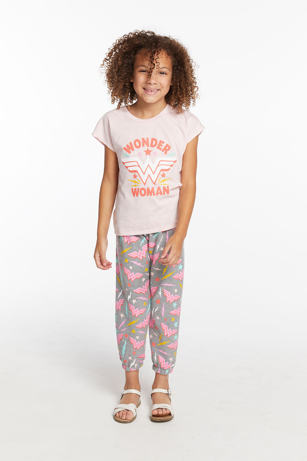 Wonder Woman Retro Logo Girls Tee GIRLS chaserbrand