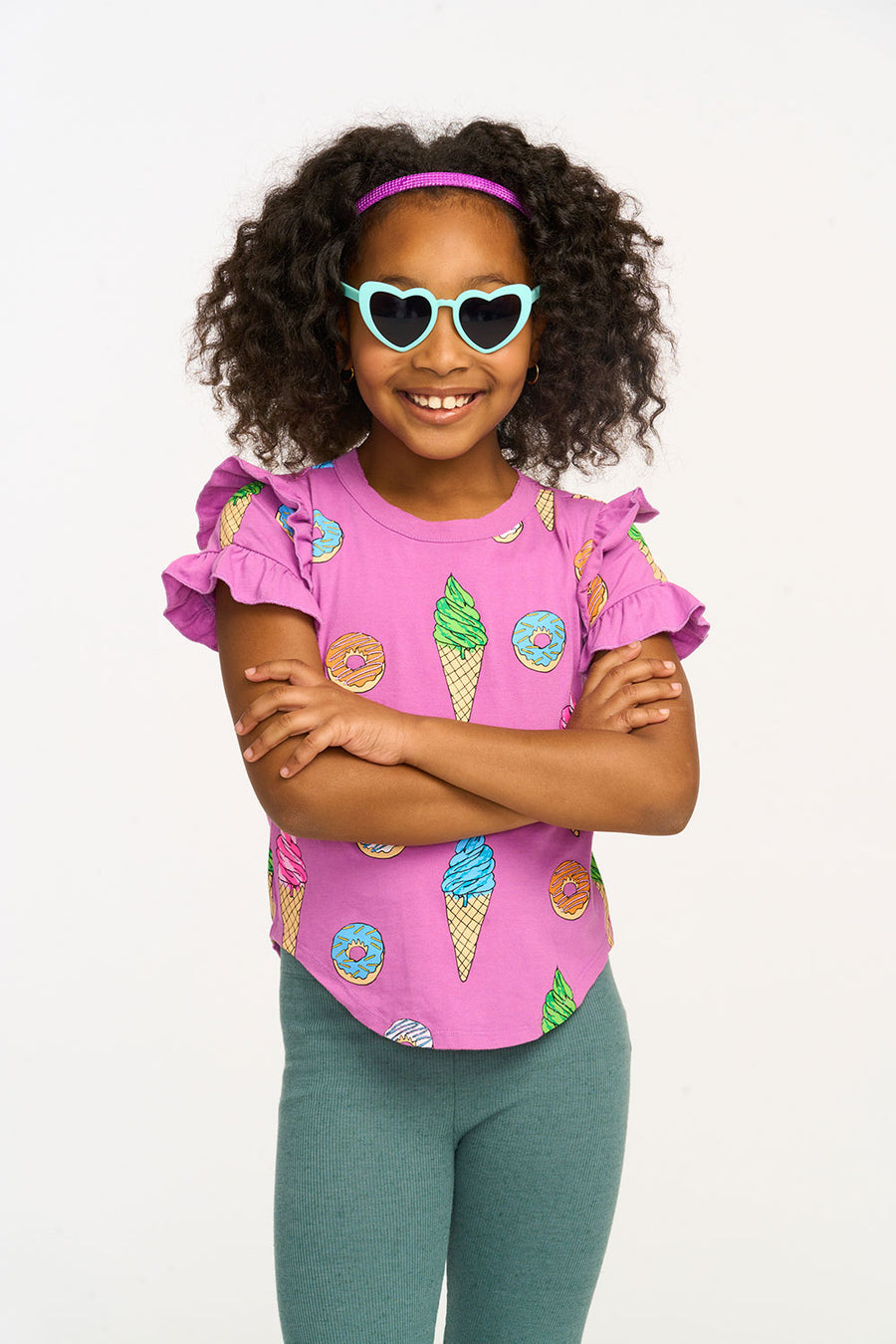 Sweets Ruffle Sleeve Tee GIRLS chaserbrand