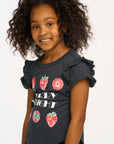 Berry Bright Ruffle Sleeve Tee GIRLS chaserbrand