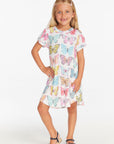 Puff Sleeve "She's a Butterfly" Dress Girls chaserbrand