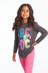 AC/DC Bolts & Stars Logo Girls Long Sleeve Girls chaserbrand