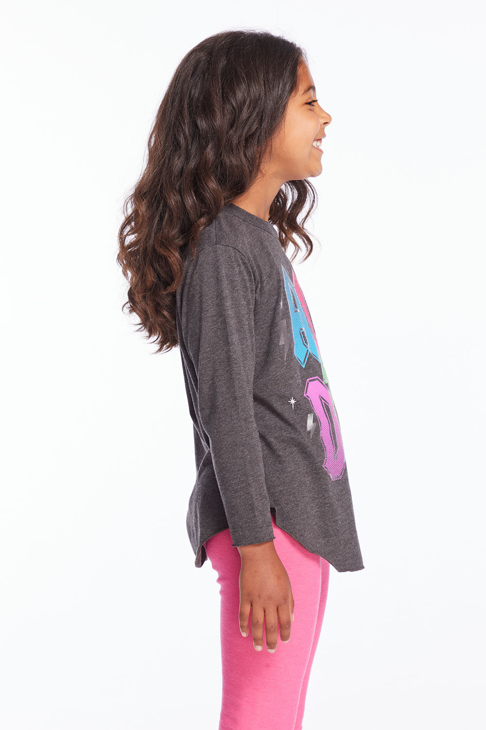 AC/DC Bolts & Stars Logo Girls Long Sleeve Girls chaserbrand