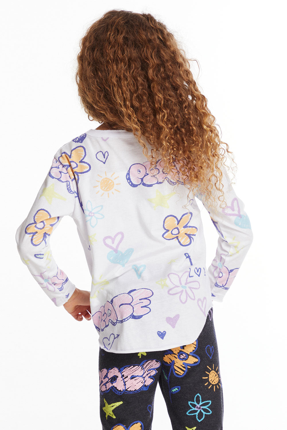 Peace & Love Girls Long Sleeve Girls chaserbrand