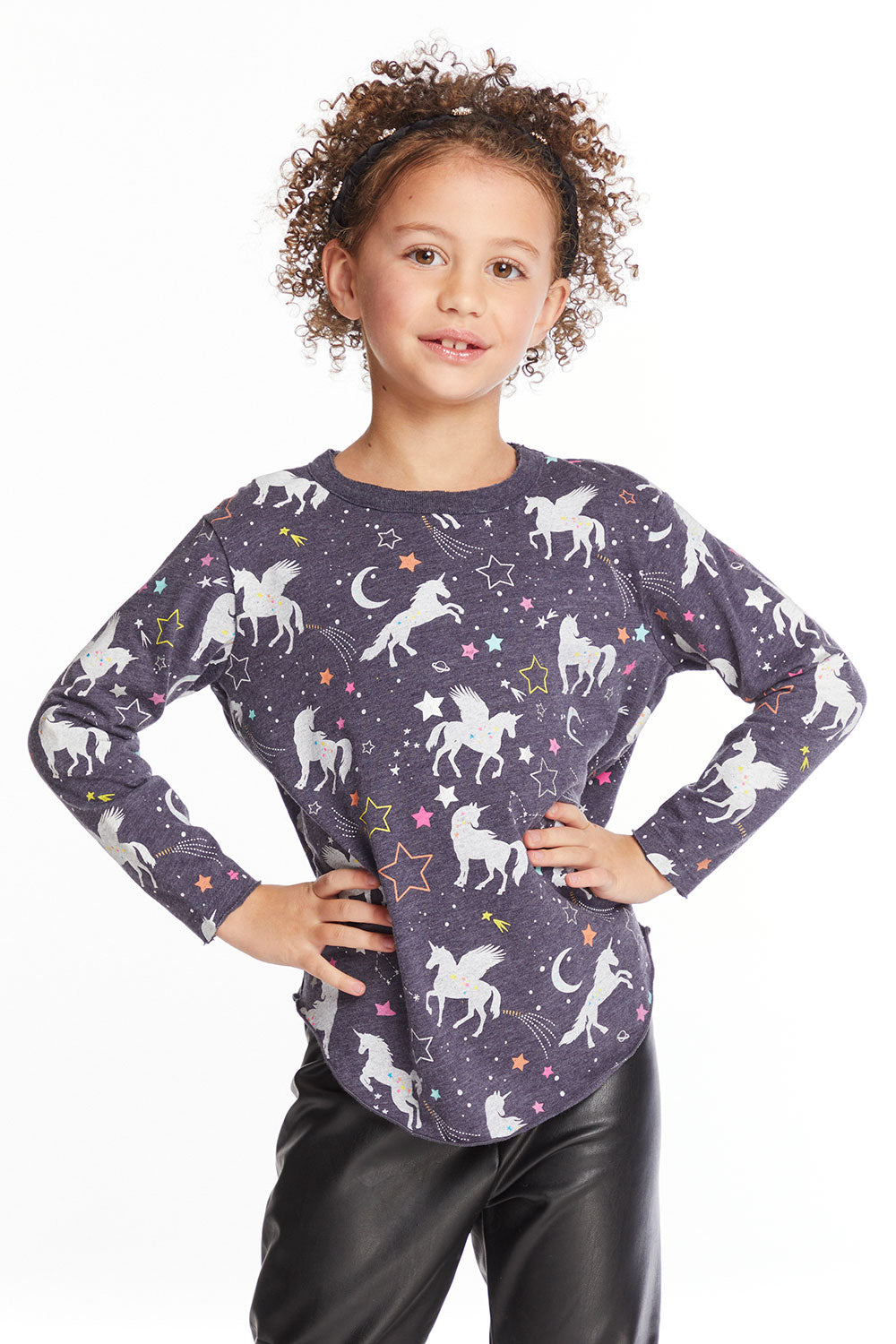 Unicorn Dreams Girls Long Sleeve Pullover Girls chaserbrand
