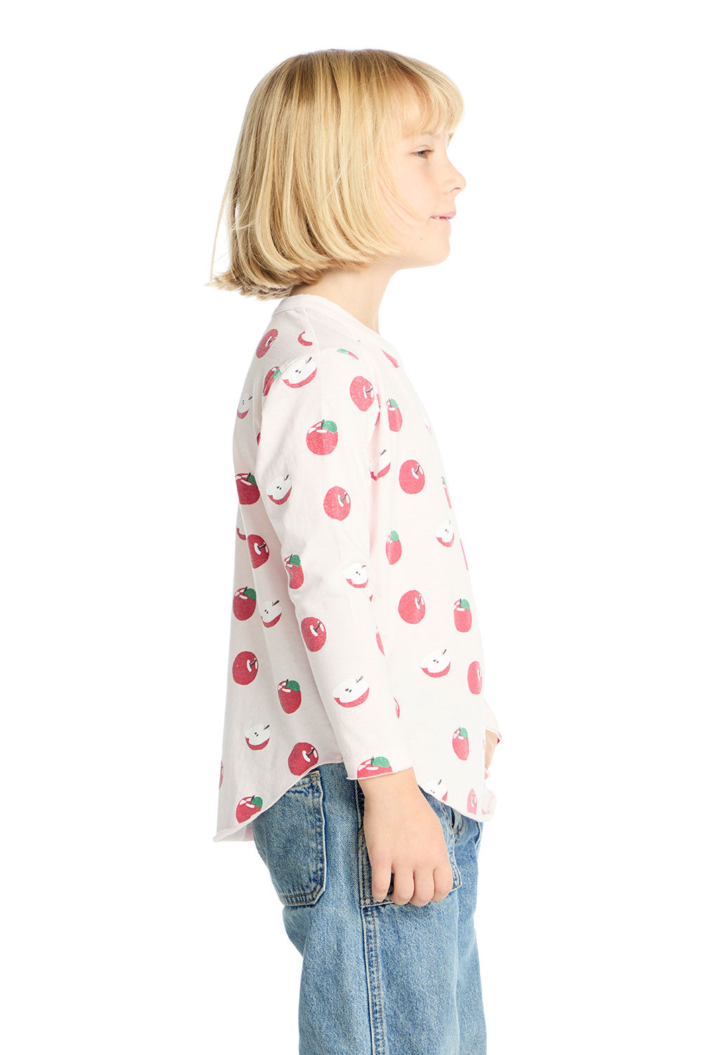Allover Apples Long Sleeve Girls chaserbrand