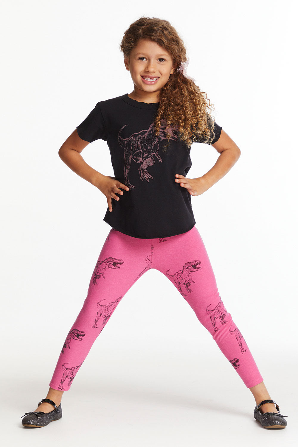 Dino Time Girls Crew Neck Tee Girls chaserbrand