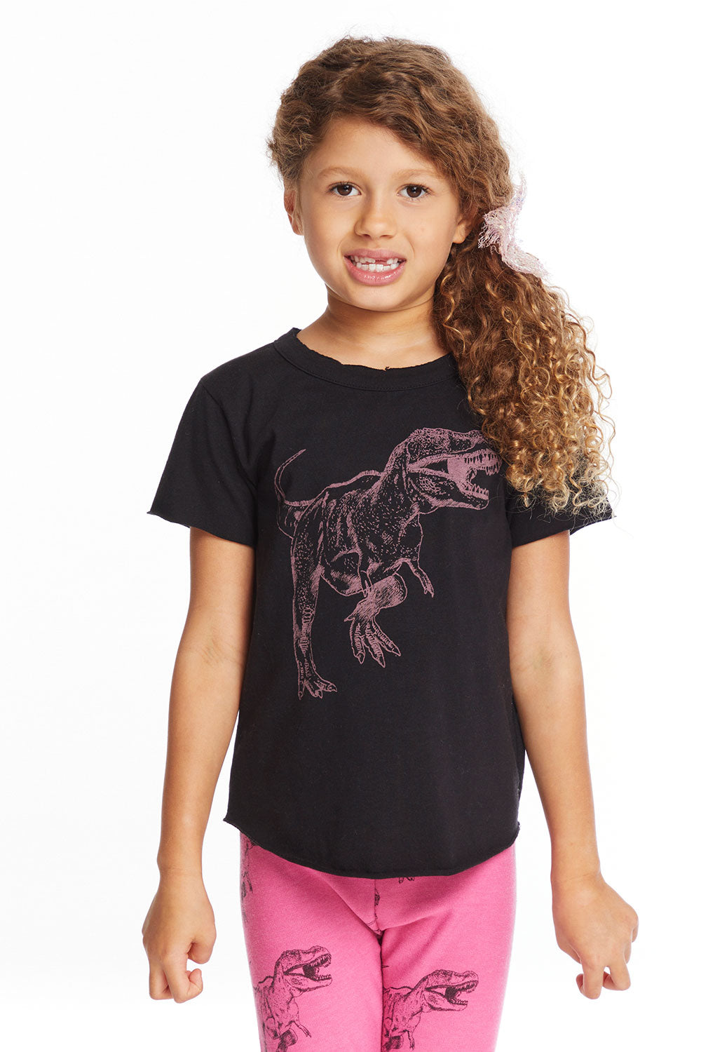 Dino Time Girls Crew Neck Tee Girls chaserbrand