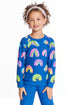 Painted Rainbows Girls Love Knit Raglan Pullover Girls chaserbrand