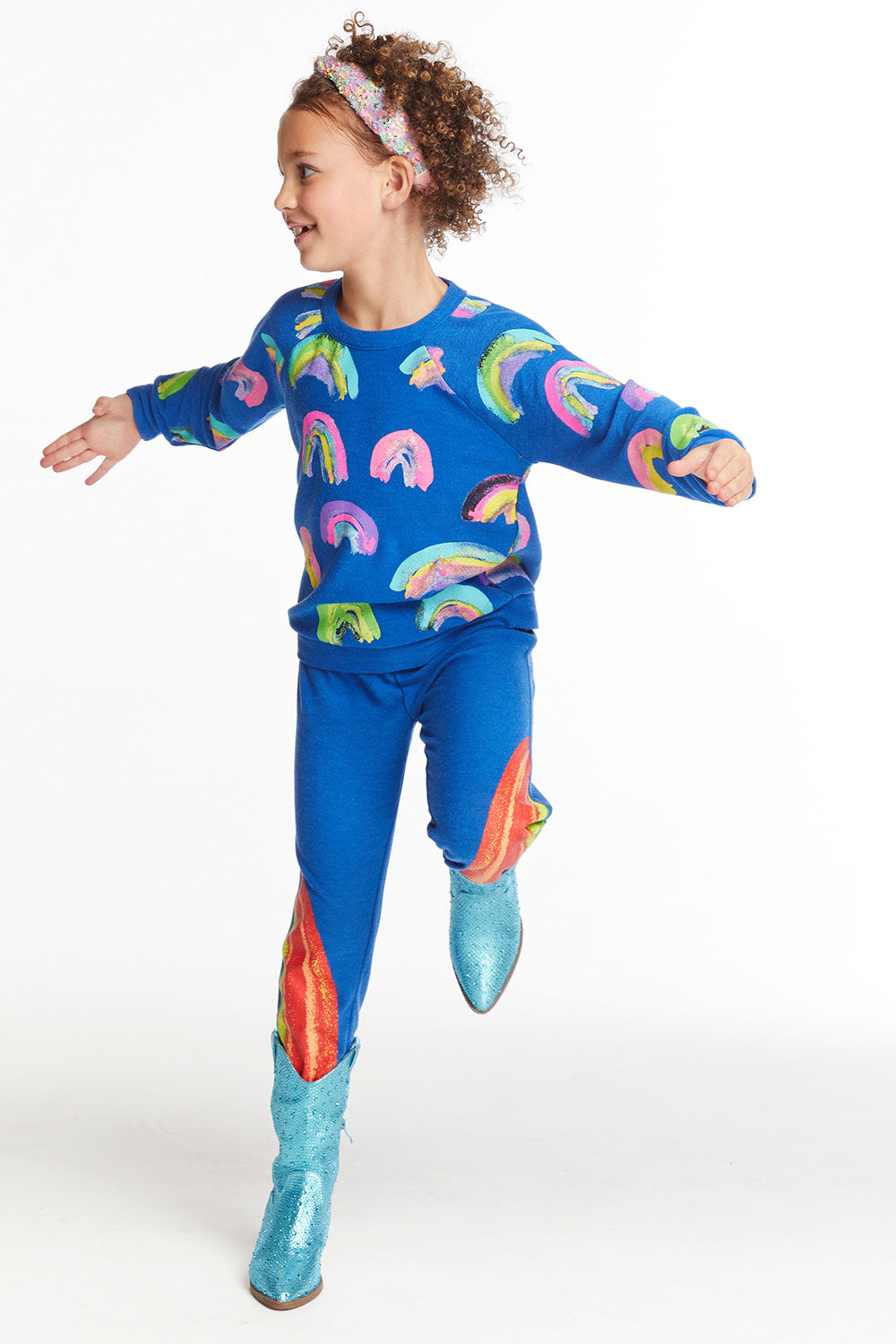 Painted Rainbows Girls Love Knit Raglan Pullover Girls chaserbrand