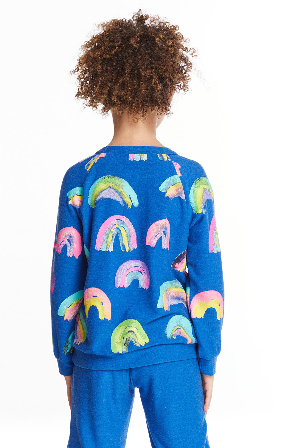 Painted Rainbows Girls Love Knit Raglan Pullover Girls chaserbrand
