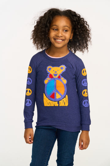 Grateful Dead Peach Bear Pullover GIRLS chaserbrand