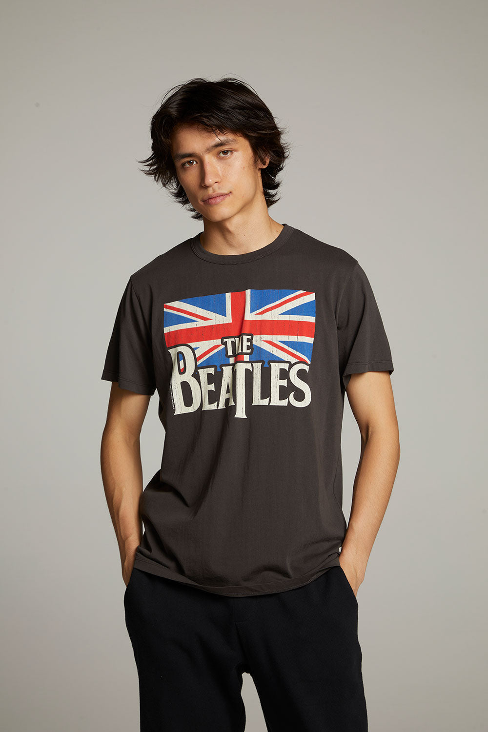 The Beatles Union Jack Crew Neck Tee Mens chaserbrand