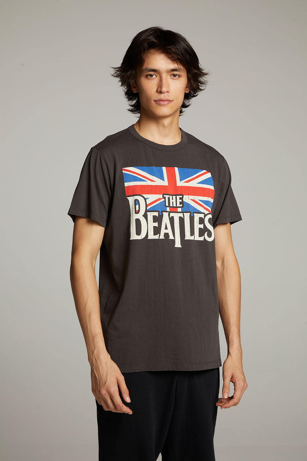 The Beatles Union Jack Crew Neck Tee Mens chaserbrand