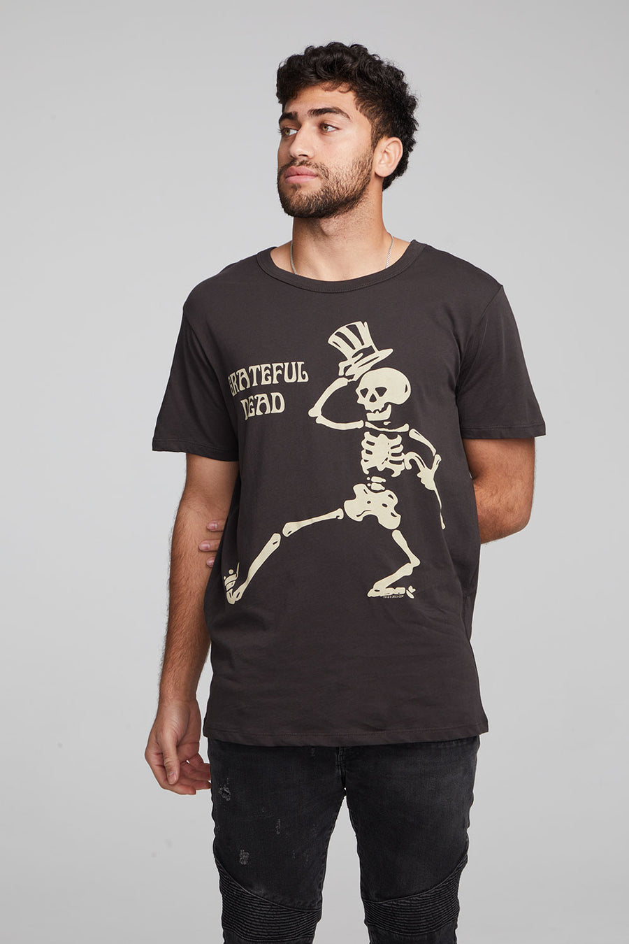 Grateful Dead Skeleton Crew Neck Tee MENS chaserbrand