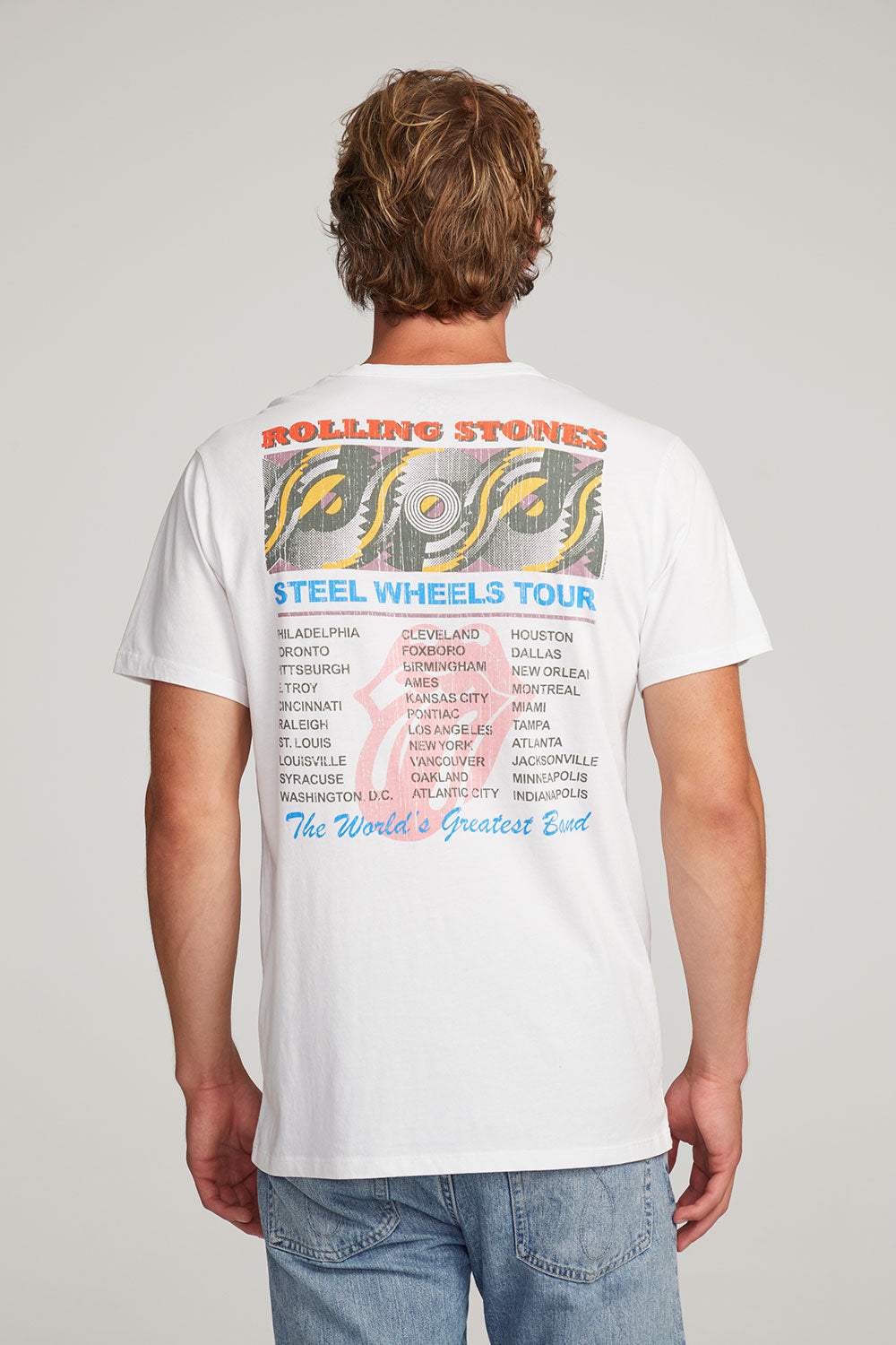 Rolling Stones Steel Wheels Tour Mens Tee MENS chaserbrand