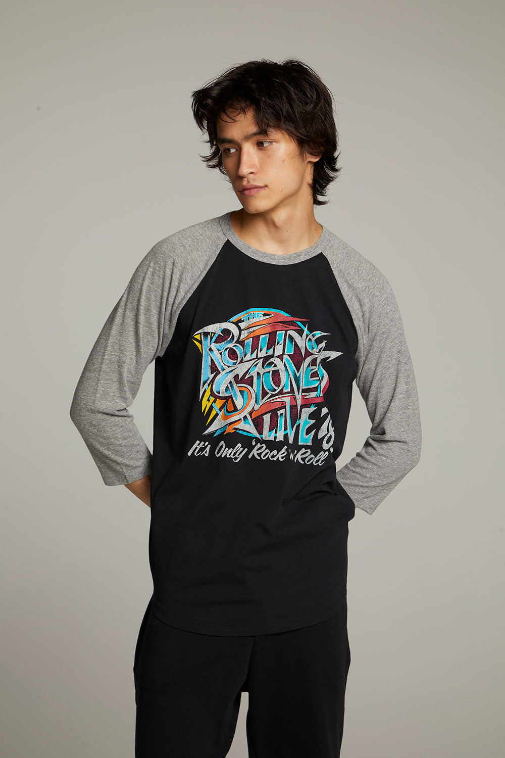 Rolling Stones Live '78 Basball Raglan Tee Mens chaserbrand