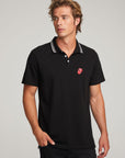 Rolling Stones Embroidered Logo Mens Polo Tee MENS chaserbrand