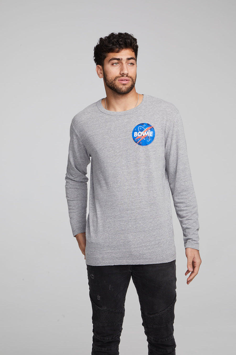 David Bowie Outer Space Long Sleeve Crew MENS chaserbrand