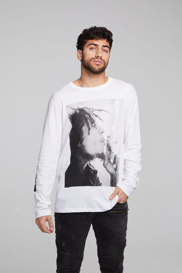 Bob Marley Smoke Long Sleeve Crew MENS chaserbrand