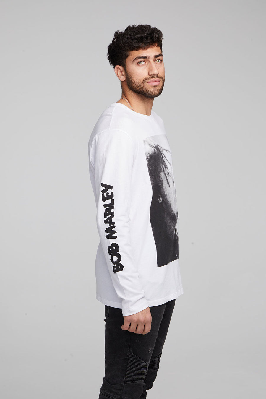 Bob Marley Smoke Long Sleeve Crew MENS chaserbrand