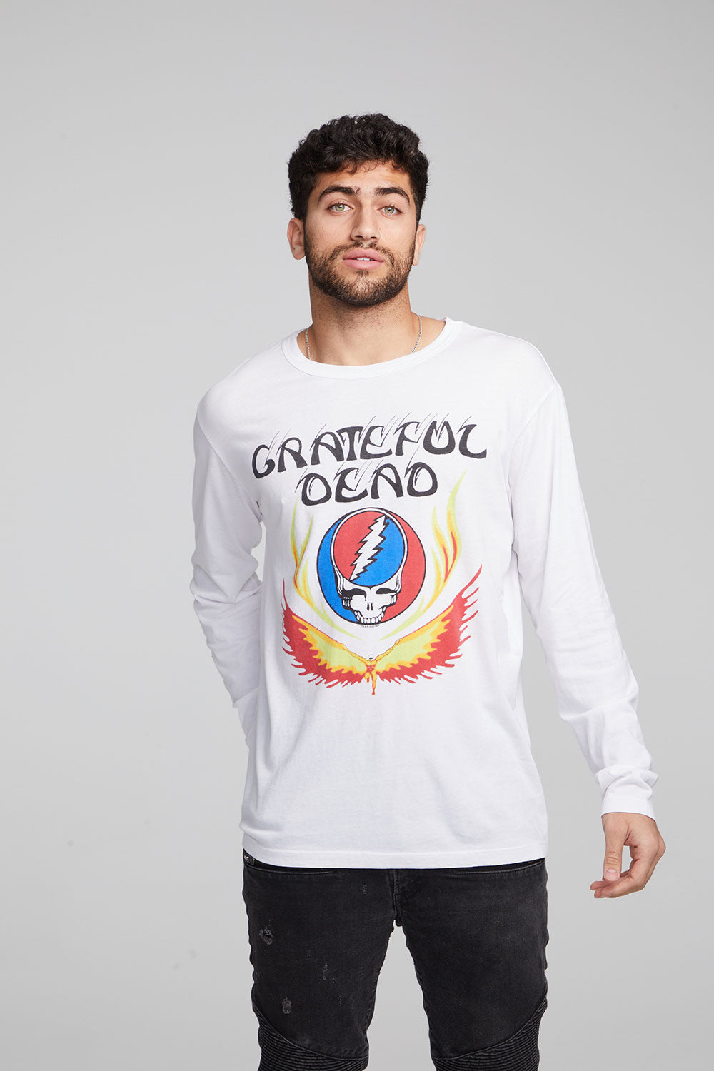 Grateful Dead Steal Your Face & Wings Long Sleeve Crew MENS chaserbrand