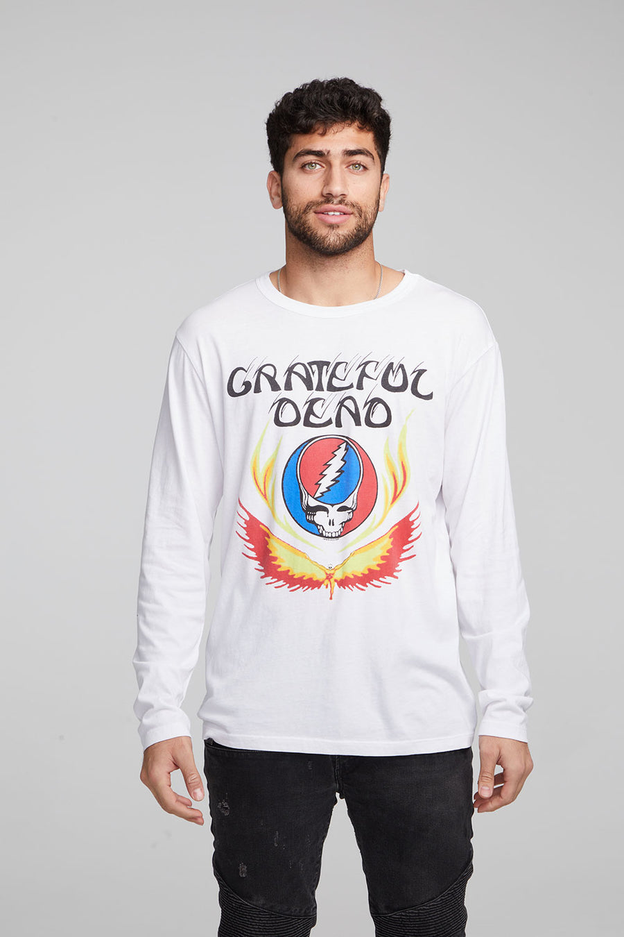 Grateful Dead Steal Your Face & Wings Long Sleeve Crew MENS chaserbrand