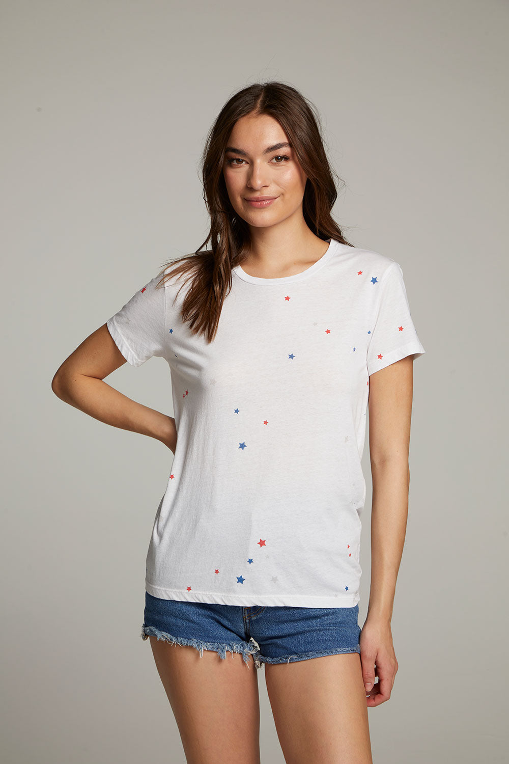 Americana Stars Crew Neck Tee WOMENS chaserbrand