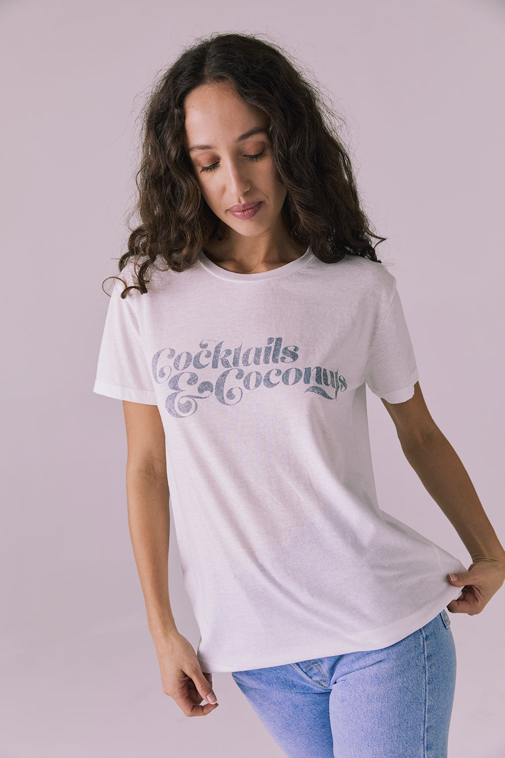 Cocktails &amp; Coconuts Tee Womens chaserbrand